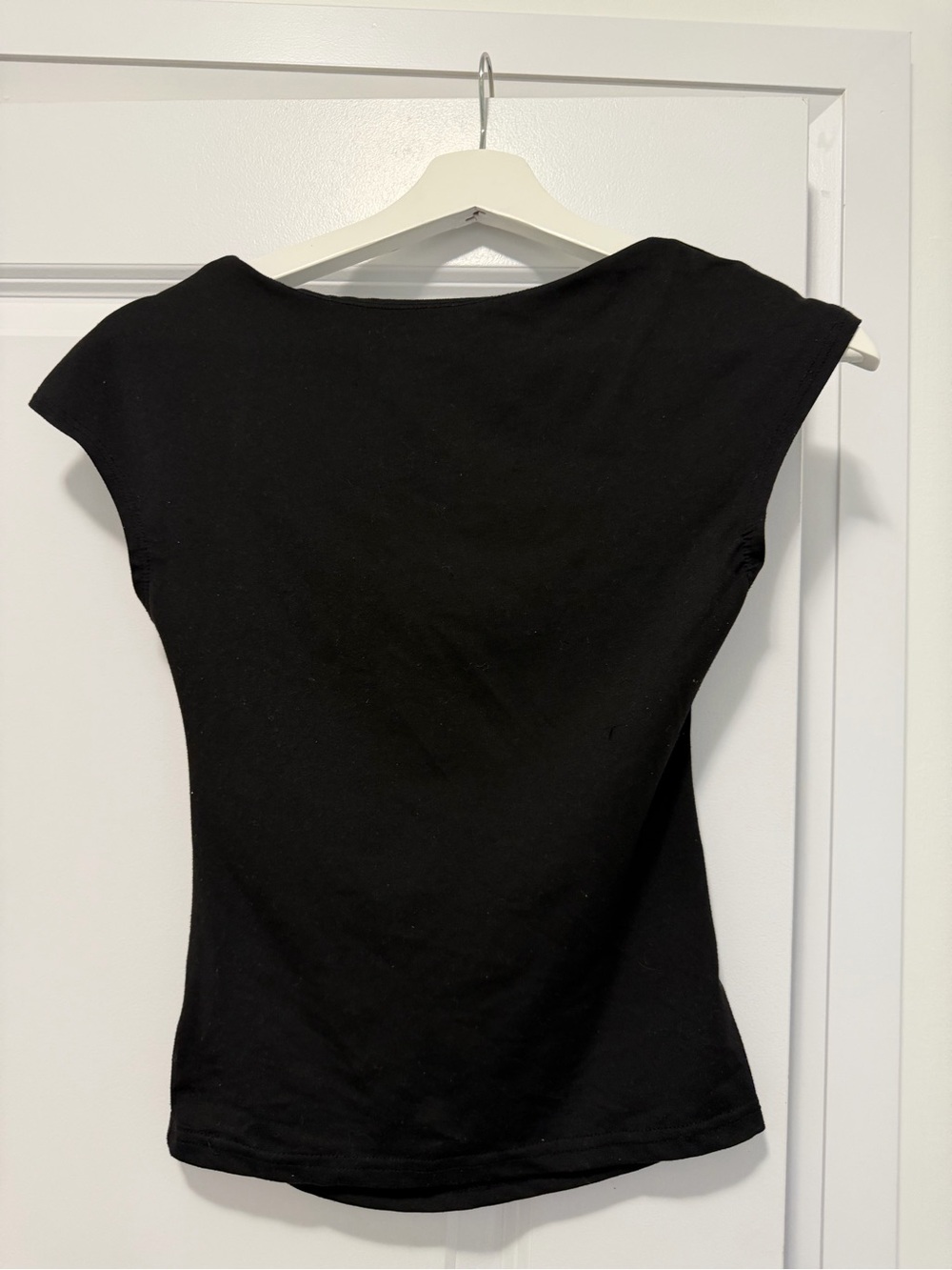Black Women’s Cap-Sleeve Top - Classic Casual